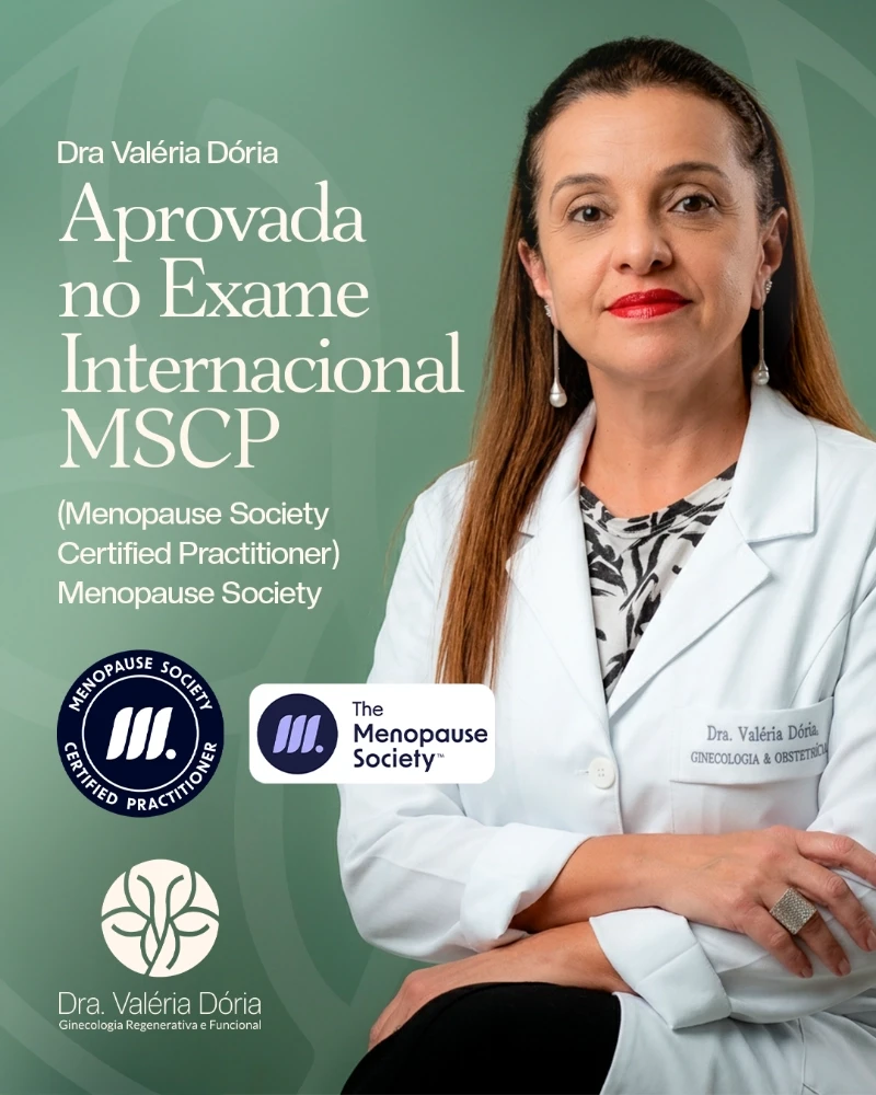 Dra. Valéria Dória conquista certificação internacional em Menopausa pela The Menopause Society